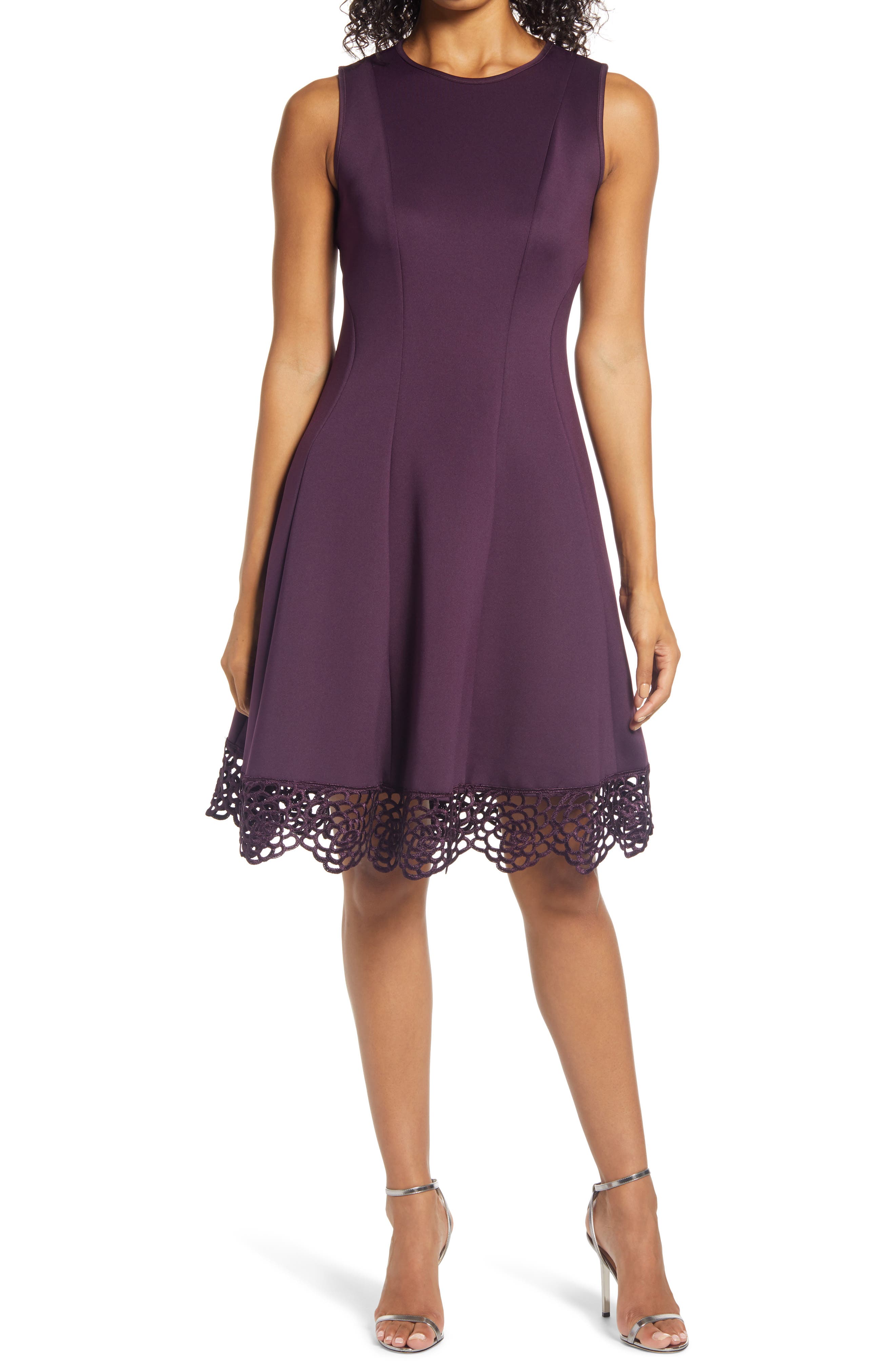 Donna Ricco Fit and Flare Dress